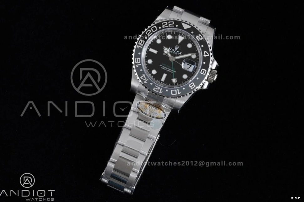 GRNR 126710 1:1 Bracelet Edition II Oyster SH3285 New GMT-Master V2 Gray Ceramic 904L Bruce Black Best on ARF Wayne 0304